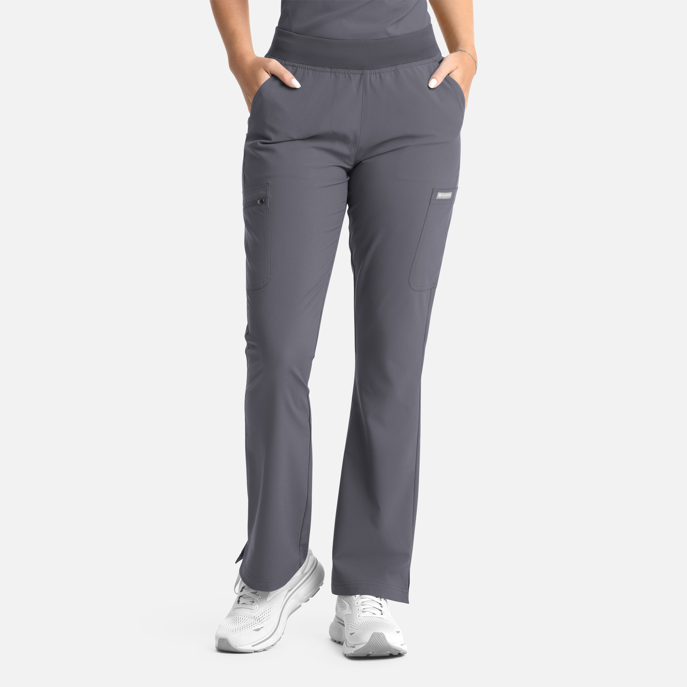 Women  Pant  5093P  Womens Full Elastic Band Flare Leg Pant Garment Type Petite
